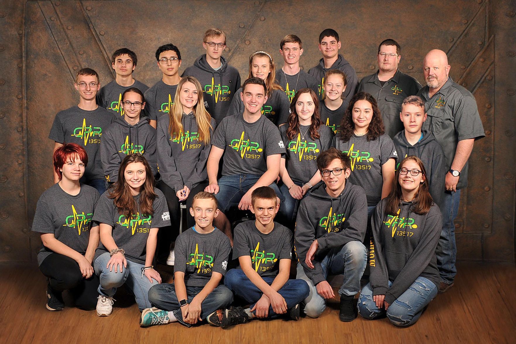 Cougar Pride Robotics team picture from 2019